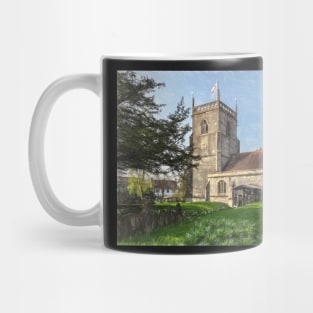 Blewbury Church in Oxfordshire Mug